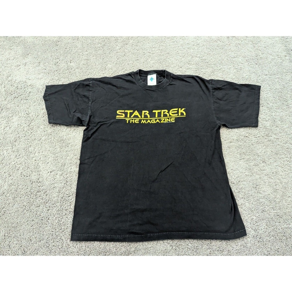Vintage Star Trek The Magazine T Shirt Mens XL Tour‎ Champ Cotton Crew Neck